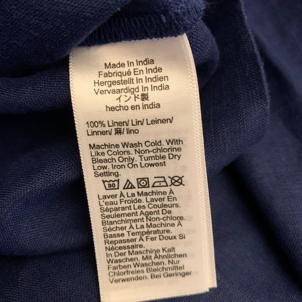 J. Crew Square-Neck Sailor Top. Linen. NWT - Picture 5 of 5